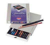 Coffret 12 Crayons D'artistes Avec Estompe Assortis - Taille Unique