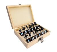 Coffret 12 Fraises Défonceuse Carbure Queue 6 mm - Assortiment Mèches Défonceuse Bois et Panneaux - OMNIVOR