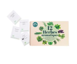 Coffret 12 herbes aromatiques à cultiver Radis et Capucine