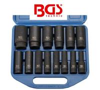 COFFRET 14 DOUILLE LONGUE CLE A CHOC 1/2 10-32mm