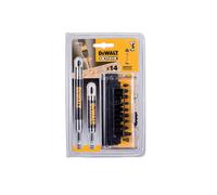 Coffret 14 pièces avec embouts de vissage Impact Torsion + 2 Porte-embouts magnétiques DEWALT DT70512T-QZ