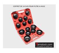 Coffret 14 pieces clé filtre a huile cloche pour voiture