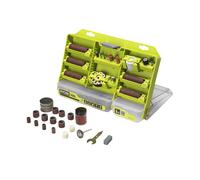 Ryobi Coffret 150 accessoires mini-outil RAR800K-150 - Twist Lock, coupe, ponçage, polissage, gravure