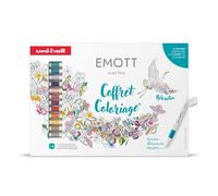 Coffret 16 feutres et 1 carnet coloriage Uniball Emott Art Thérapie