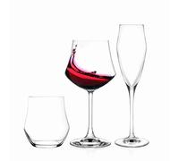 RCR Coffret 18 pièces (6 Verres à Eau + 6 Verres à vin + 6 Coupes à Champagne)