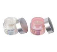 Home Deco Factory BO5374 Bougies Parfumées Beauty Coffret Livre de 2 Assorties Camélia Magnolia Pots de Crème Blanc Rose H23 x 8,5 x 17,6 cm