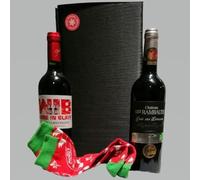 Coffret 2 bouteilles, 1 Blaye rouge" wine in Blaye" & 1 bordeau rouge BIO "cuvée Papillons" + 1 paire de chaussette de Noël.