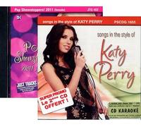 Coffret 2 CD Play-Back Karaoké Katy Perry & Pop Showstoppers