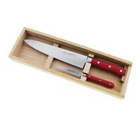 Coffret 2 couteaux de cuisine rouge Jean Dubost C000A5P0P69048 rouge
