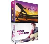 COFFRET 2 DVD BOHEMIAN RHASPODY + WALK THE LINE ( Neuf sous blister )