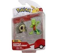 Coffret 2 figurines pokemon arcko et skelénox - figurine de combat vert et gris - set jouet garcon et 1 carte animaux
