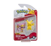 Coffret 2 Figurines Pokemon Pikachu Et Capumain - Figurine De Combat - pour Pokemon Jaune et Mauve - Set Jouet