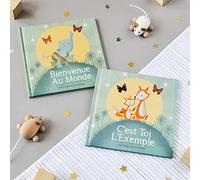 Coffret 2 Livres Naissance : Cadeau Bébé et Grand Frère/Sœur - Bienvenue Au Monde + C'est Toi l'Exemple