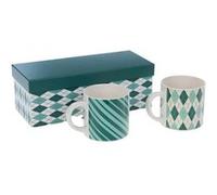 Coffret 2 mugs bleus Santa Amadeus