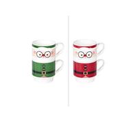 Coffret 2 mugs Hohoho - Trend'up - Multicolore - Porcelaine Multicolore