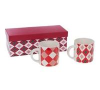 Coffret 2 mugs rouges Santa Amadeus