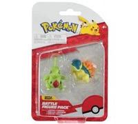 Coffret 2 pokemon embrylex et héricendre - figurine de combat - pokemon jaune et vert - jouet garcon