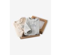 Coffret 2 pyjamas bébé garçon en velours bleu glacier 6M(67CM)