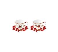 COFFRET 2 TASSES A CAFE 12 N PORCELAINE