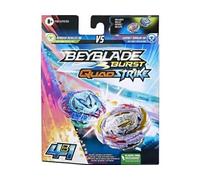 Coffret 2 toupies pour Beyblade Burst Strike : Ambush Achilles a8 + Gambit Dragon d8 Type Attaque et Defense et Carte Tigre