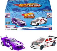 Coffret 2 Véhicules À Rétrofriction,Véhicules Haute Performance,À Collectionner,Avec Moteur Rolomatic,Portière Ou Capot Qui S¿Ouvre,Dès 3 Ans,Les Modèles Peuvent Varier,Hpr91