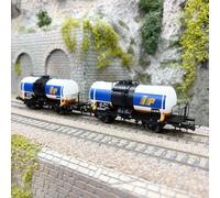 Coffret 2 wagons citernes 2 essieux sans cabine de frein, «IP», FS, Ep. IV - RIV