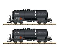 Coffret 2 wagons-citernes type Za 8131 et 8136, citerne remplissable, RhB, Ep. V