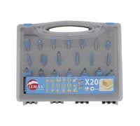 Coffret 20 mèches de défonceuse LEMAN 428.700.20