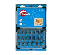 Coffret 20 mèches de défonceuse LEMAN 428.700.20