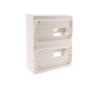 Zenitech Coffret électrique 26 modules 2 rangées + accessoires blanc