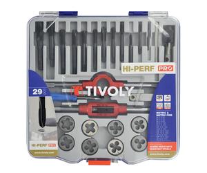 Coffret 29 pieces Tivoly de taraudage et filetage HSS