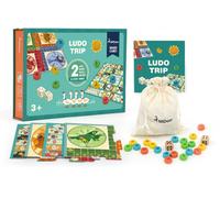 Coffret 2en1 : Jeu De L'oie Et Style Petits Chevaux
