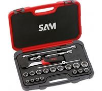 Coffret 3/8 douilles et accessoires - 22 pièces SAM OUTILLAGE