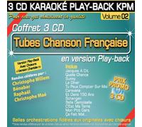 Coffret 3 Cd Karaoké Play-Back Kpm Tubes Chanson Française Volume 2 (Christophe Willem - Bénabar - Raphaël - Christophe Maé)