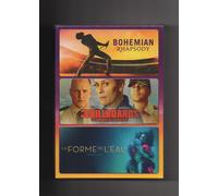 Coffret 3 Dvd : Bohemian Rhapsody - 3 Billboards - La Forme De L'eau