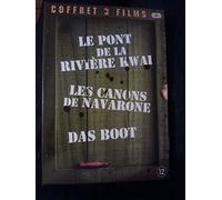 COFFRET 3 DVD : LE PONT DE LA RIVIERE KWAI + LES CANONS DE NAVARONE + DAS BOOT. Son DOLBY 5.1 (Fr + En)