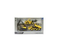 NewRay Coffret 3 engins de chantier Volvo Die-cast Window Box Multicolore