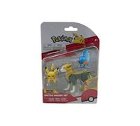 Coffret 3 figurines Pokémon Battle figures set Pikachu, Gobou, Fulgudog