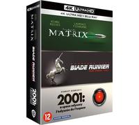 Coffret 3 Films : Matrix Blade Runner 2001, L'odyssée De L'espace [Combo Blu-Ray, Blu-Ray 4K]