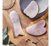 Coffret 3 Gua Sha visage en quartz rose