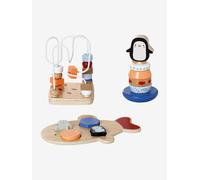 Coffret 3 jeux d'éveil BANQUISE en bois FSC® blanc TU