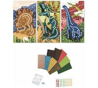 Coffret 3 mosaïques Dinosaures
