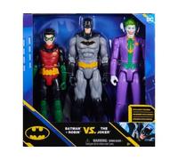 Coffret 3 Personnages pour Bat-Man 30 cm Batman Le Joker - Robin - Figurine Super Hero série - Set DC avec Carte Tigre