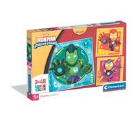 Clementoni Puzzle Square Iron-Man and his Awesome – 3x48 pièces