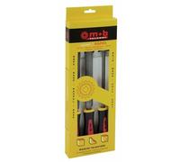 Coffret 3 râpes - moyenne piqûre - 200 mm - manche tri-matière MOB