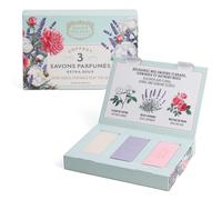 Idée Cadeau Femme - Panier des Sens - Coffret Cadeau Petit Budget - Coffret 3 Savons - Savon Main Karité Coton, Rose & Lavande - Cadeau Noel & Anniversaire - 97% d’Ingrédients Naturels - 3x100g