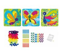 Coffret 3 tableaux Pompoms Papillons