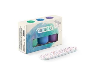 Coffret 3 Vernis à Ongles enfants couleurs Aurore Boréale Namaki® - M