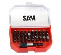 SAM Outillage – Coffret E900-J30B – 30 embouts de vissage 1/4 + porte-embout