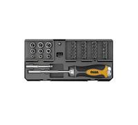 Coffret 30 pièces Magnétiques Tournevis Porte embouts + 20 Embouts de Vissage + 9 Douilles